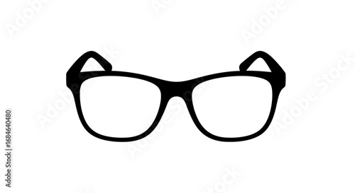 simple black eyeglasses, spectacles, frames, glasses, vision, optics, eye care, modern, minimalist design