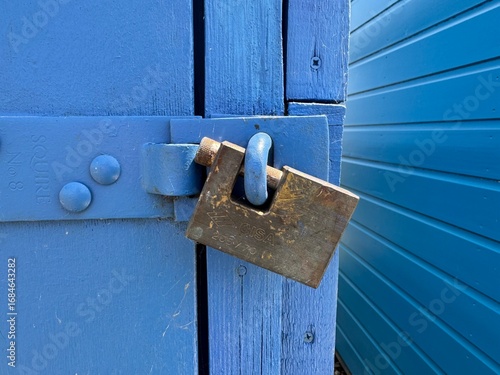 old lock on the door