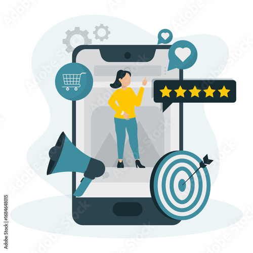 Social Media Marketing Illustration