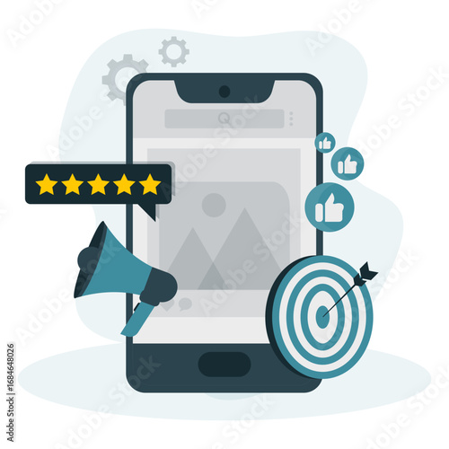 Social Media Marketing Illustration