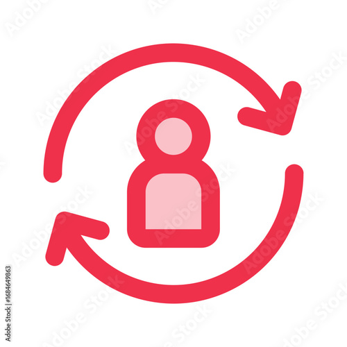 customer behavior outline fill icon