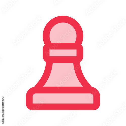 pawn outline fill icon