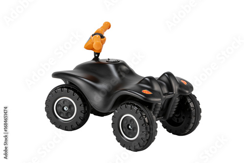 Kid's car studio shot, isolated on white background