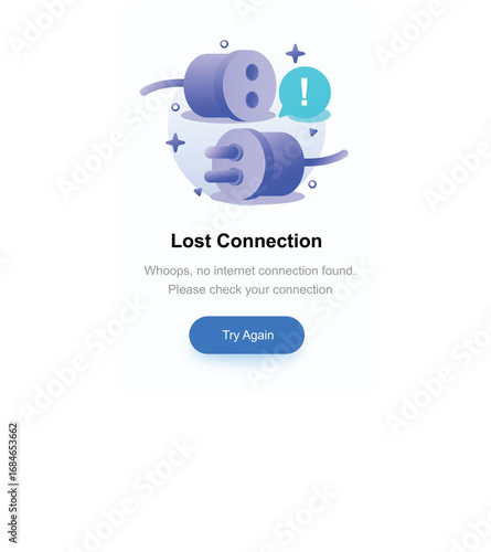 Empty State Illustration – Lost Connection