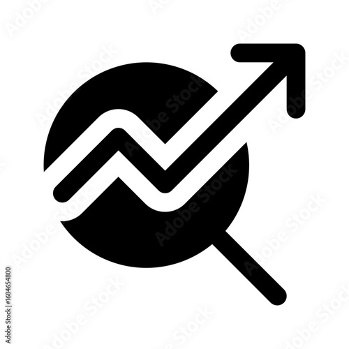 data analysis glyph icon