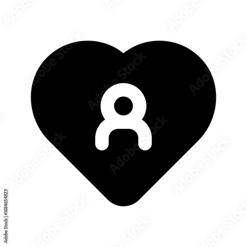 customer loyalty glyph icon