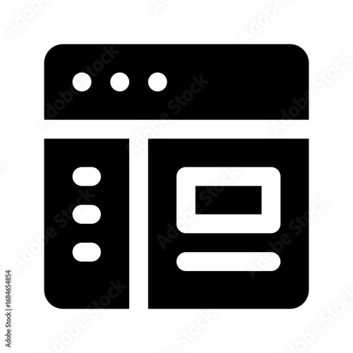 dashboard performance glyph icon