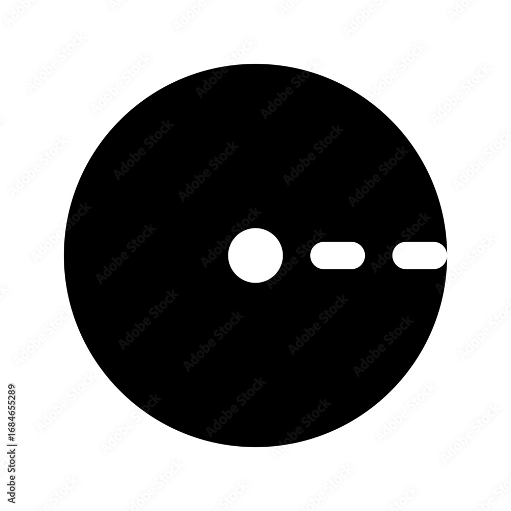 Fototapeta premium radius glyph icon