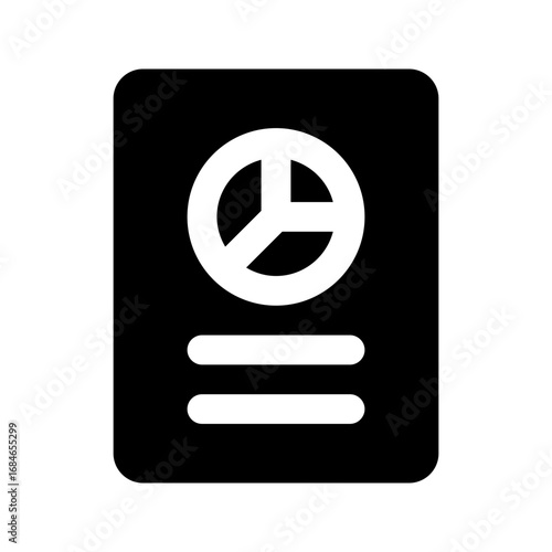 report glyph icon