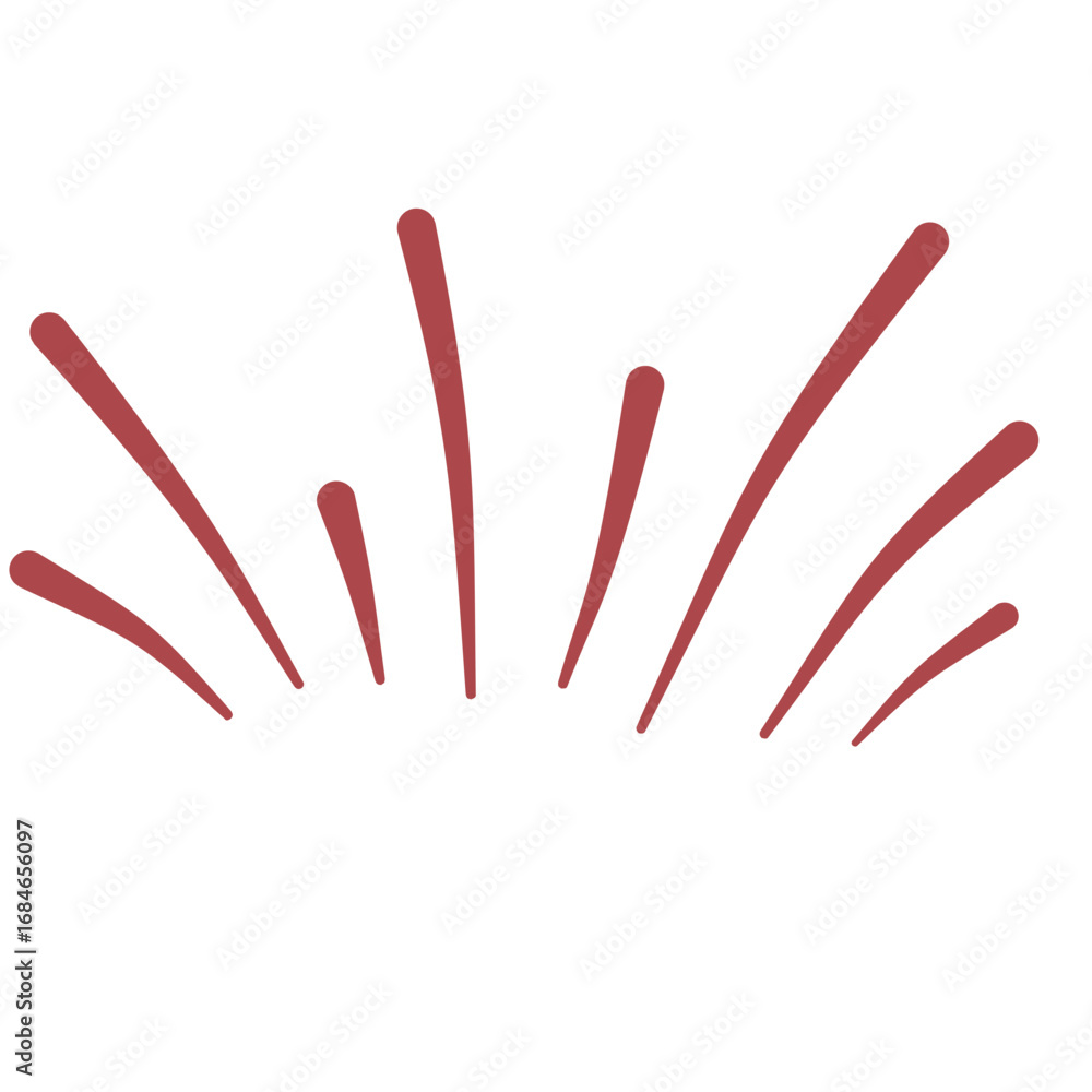 Fototapeta premium Handdrawn Ray Line Scribble