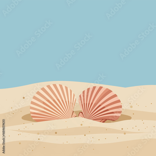 sea shell on the sand