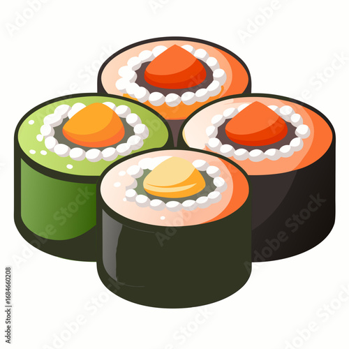 sushi with salmon