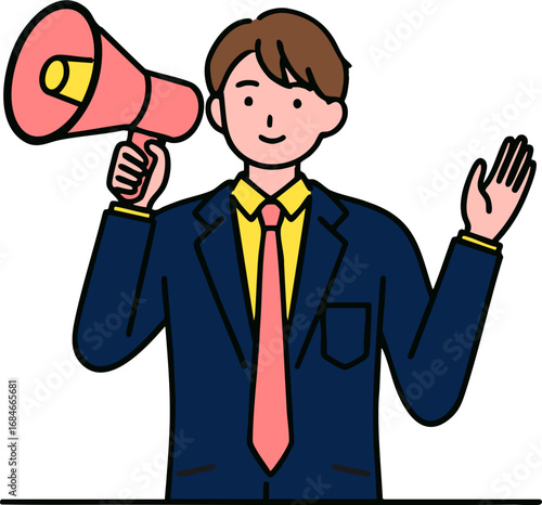 business person vector cartoon sketch