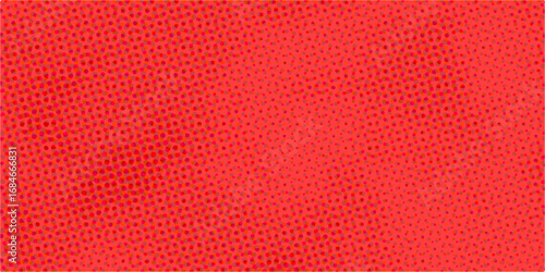 Seamlessly woven red wool texture with a close-up macro view of the knitted fabric pattern. Abstract halftone pattern with dynamic round doted shape with gray and red oval . seamless dot background.