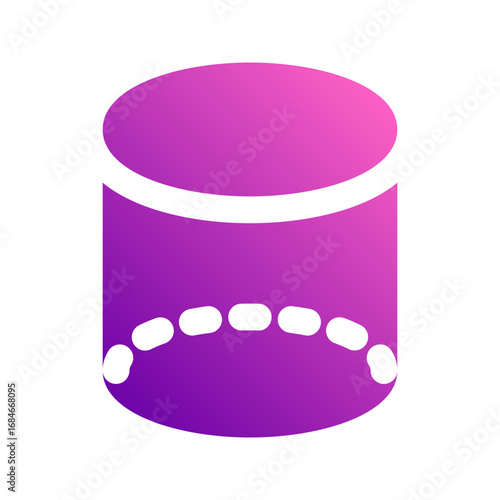 cylinder gradient icon