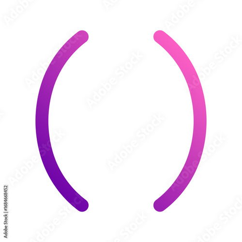 parentheses gradient icon