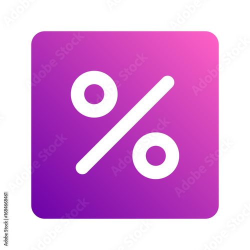 percentage gradient icon