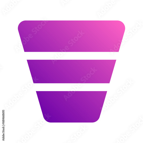 sales funnel gradient icon