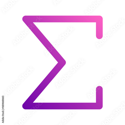 sigma gradient icon