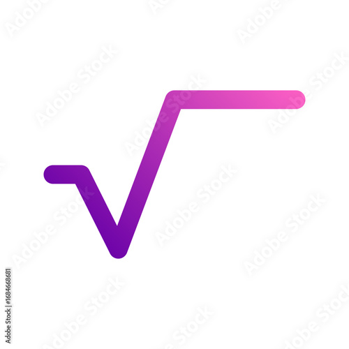square root gradient icon