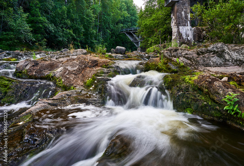 mountain river in autumn