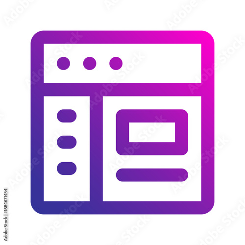 dashboard performance gradient icon