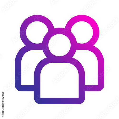 customer gradient icon