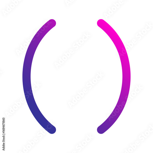 parentheses gradient icon