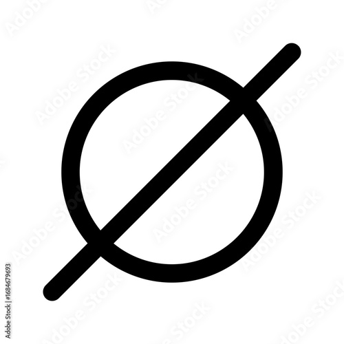 null line icon