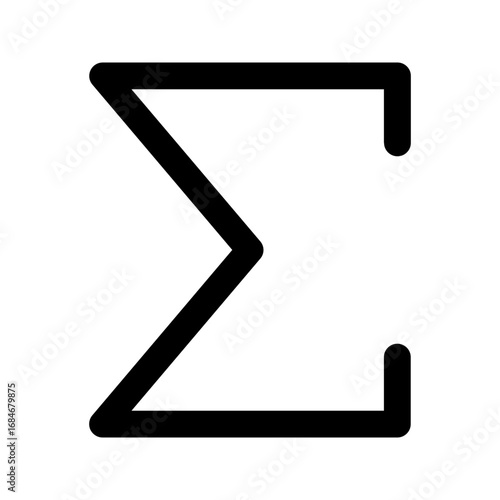 sigma line icon