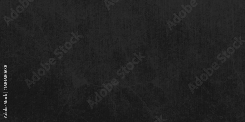 Dark concrete wall grunge texture rough blackboard and chalkboard grungy wall backdrop surface. dark wide panorama picture black wall texture rough concrete floor, old grunge background.	