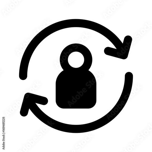 customer behavior line icon