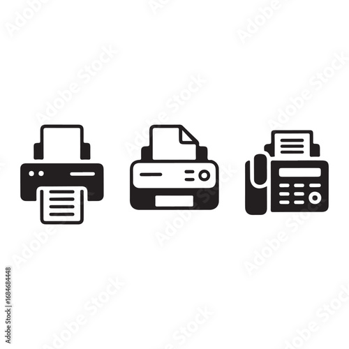 Fax and printing device graphic set
