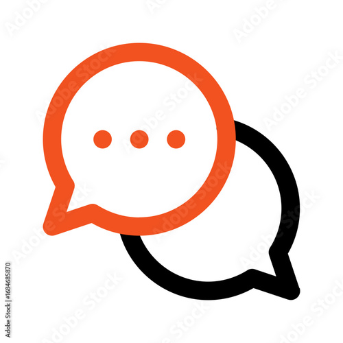 communications outline color icon