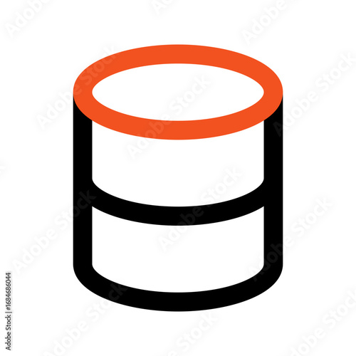 database outline color icon