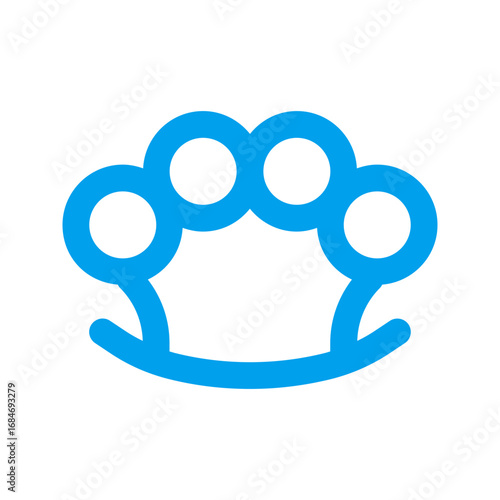 brass knuckles duo tone icon