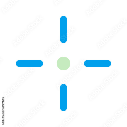 crosshair duo tone icon