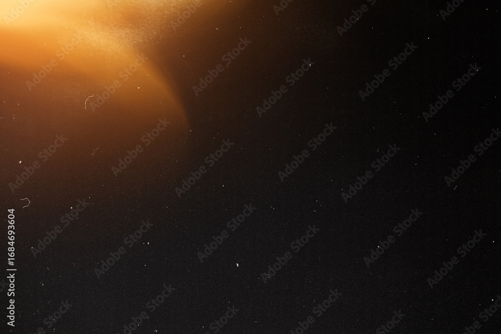 Naklejka premium light leak overlay effect with scratch dust and blur ray light leaks,retro noisy film texture light leak flare on black background,grunge film background,abstract background with bokeh