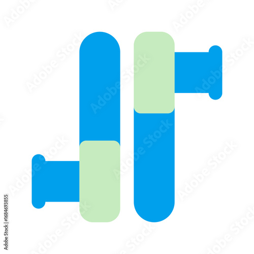 tonfa duo tone icon
