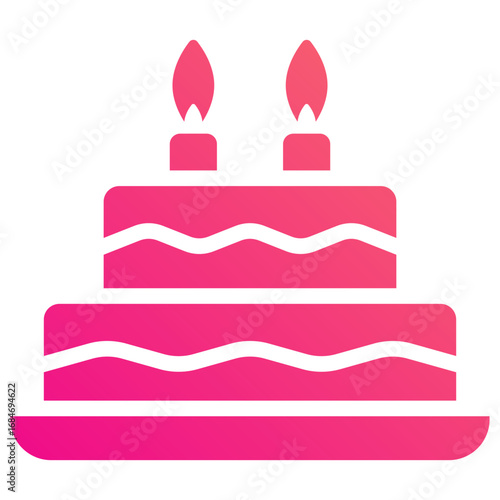 cake gradient fill icon