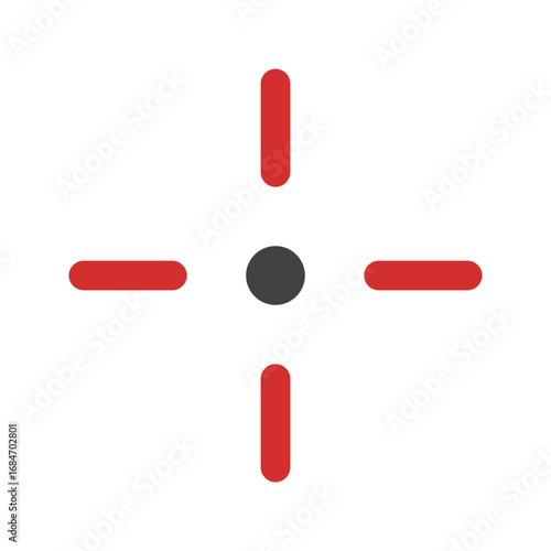 crosshair flat icon