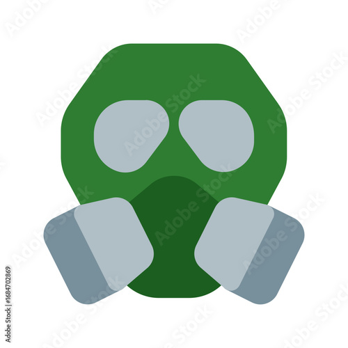 gas mask flat icon