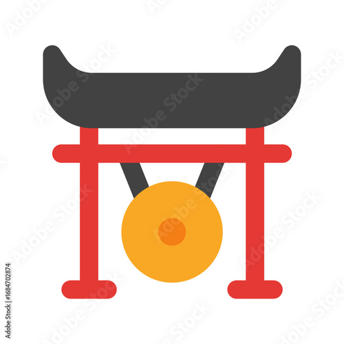 gong flat icon