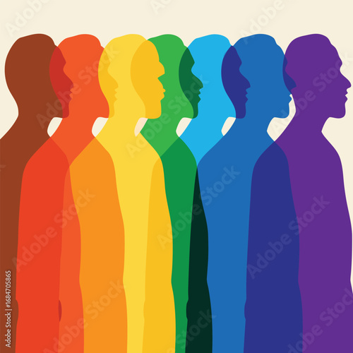 Abstract Gay Pride Rainbow Gradient Vector Illustration, LGBTQ Community, Diversity, and Equality Background.