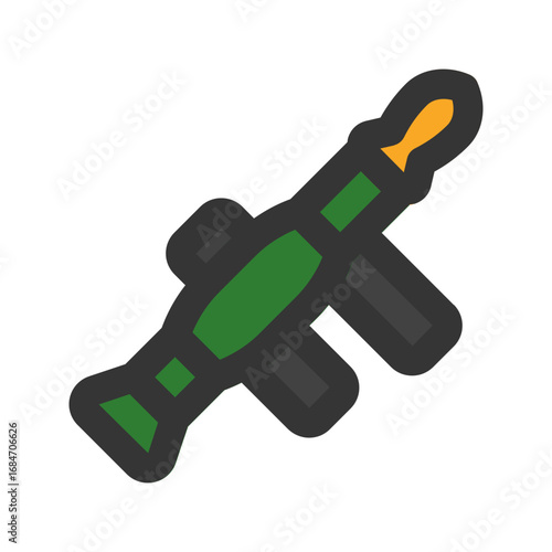 bazooka outline fill icon