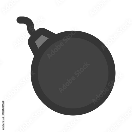 bomb outline fill icon