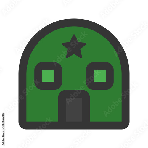bunker outline fill icon