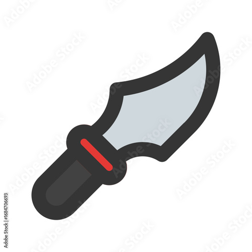 dagger outline fill icon