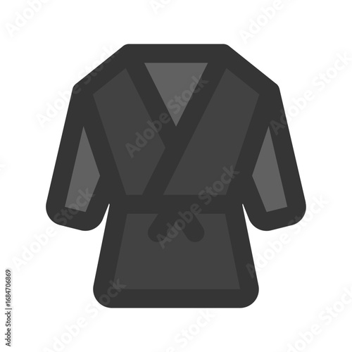 kimono outline fill icon