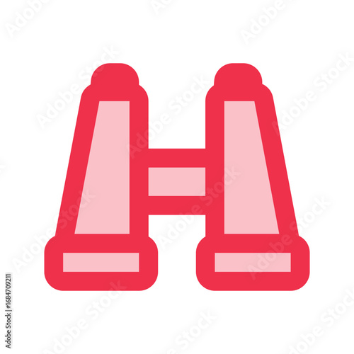 binoculars outline fill icon